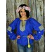 Embroidered blouse "Starry Radiance"